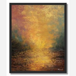 FALLING GOLD - FRAMED