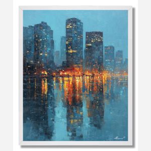 WOVEN SKYLINES - FRAMED