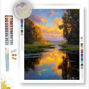 GOLDEN REFLECTIONS - Paint by Numbers Full Kit