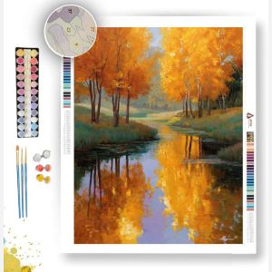 DREAMING IN GOLD - Paint by Numbers Full Kit