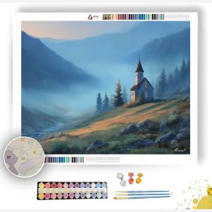 MOUNTAIN CHAPEL - Paint by Numbers Full Kit