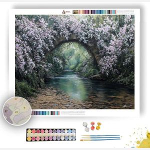 BRIDGE OF BLOSSOMS - Paint by Numbers Full Kit