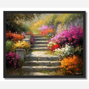 GARDEN STAIRS - FRAMED