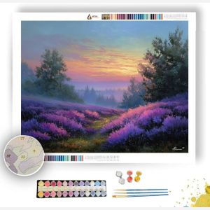 LAVENDER HILLSIDE - Paint by Numbers Full Kit