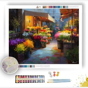 FLOWER MARKET MORNING - Paint by Numbers Full Kit