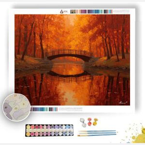 AUTUMN FOOTBRIDGE - Paint by Numbers Full Kit