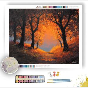 AUTUMN FOOTPATH - Paint by Numbers Full Kit