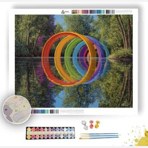 RAINBOW REFLECTIONS - Paint by Numbers Full Kit