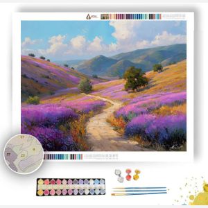 LILAC FIELD CROSSING - Paint by Numbers Full Kit