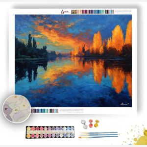 COBALT RIVERBANK - Paint by Numbers Full Kit