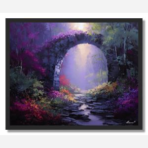 BRIDGE IN BLOOM - FRAMED