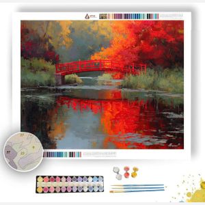 CRIMSON BRIDGE - Paint by Numbers Full Kit