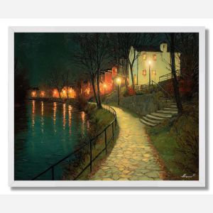 RIVERSIDE WALKWAY - FRAMED