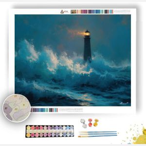 LIGHTHOUSE SHORE - Paint by Numbers Full Kit