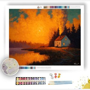 SUNSET COTTAGE - Paint by Numbers Full Kit