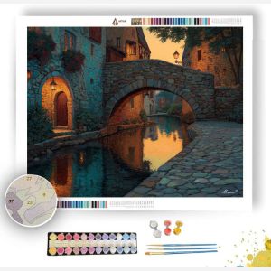 VILLAGE BRIDGEWAY - Paint by Numbers Full Kit