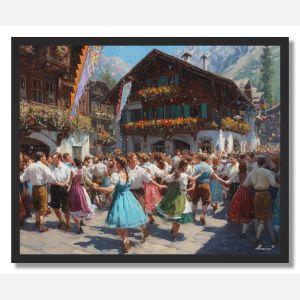 ALPINE CELEBRATION - FRAMED