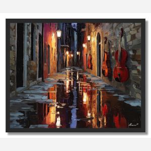 LANE OF MUSIC - FRAMED