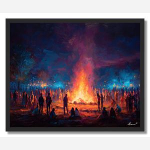 FIRELIGHT CELEBRATION - FRAMED