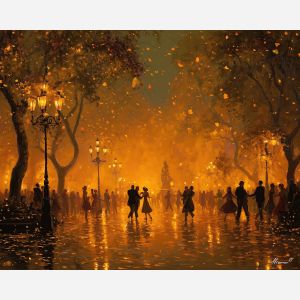 EVENING AT THE SQUARE