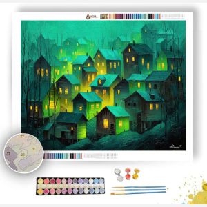 BLACK FOREST VILLAGE LIGHT - Paint by Numbers Full Kit