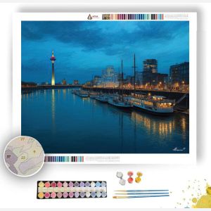 DUSSELDORF RIVERLIGHT - Paint by Numbers Full Kit