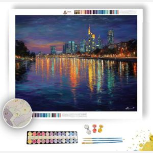 FRANKFURT SKYLINE GLOW - Paint by Numbers Full Kit