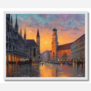 MUNICH SUNSET - FRAMED