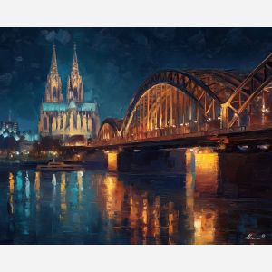 COLOGNE BRIDGE NIGHT