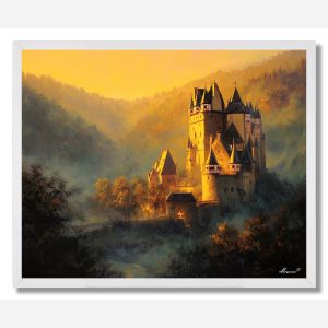 CASTLE ELTZ AT DAWN - FRAMED