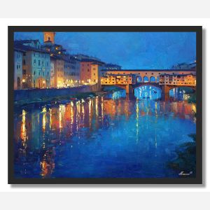 PONTE VECCHIO LIGHTS - FRAMED