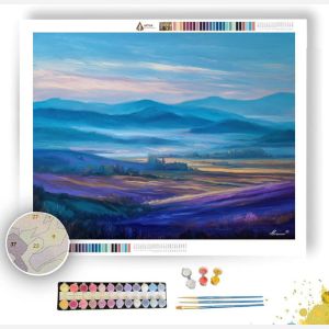 MIST ABOVE THE HILLS - Paint by Numbers Full Kit