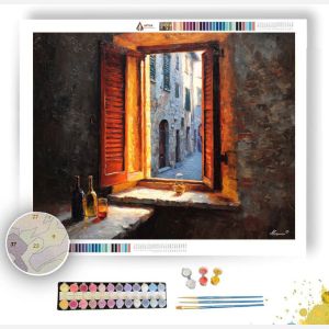 TUSCAN WINDOW LIGHT - Paint by Numbers Full Kit