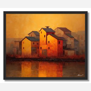 VILLAGE GLOW - FRAMED