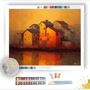 VILLAGE GLOW - Paint by Numbers Full Kit