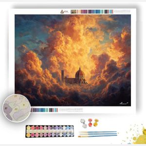CATHEDRAL IN GOLD - Paint by Numbers Full Kit