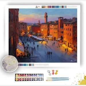 SIENA AT DUSK - Paint by Numbers Full Kit