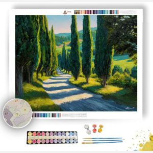 CYPRESS ROAD - Paint by Numbers Full Kit