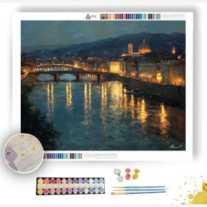 FLORENCE BY MOONLIGHT - Paint by Numbers Full Kit