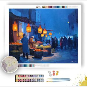 MARKET AT NIGHT - Paint by Numbers Full Kit