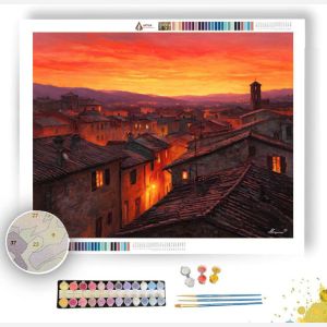 CORTONA SUNSET - Paint by Numbers Full Kit