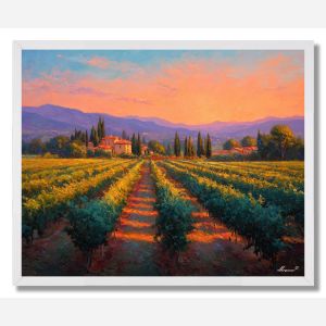 TUSCAN VINEYARD GLOW - FRAMED