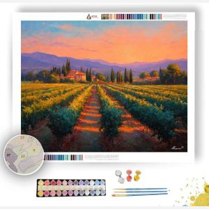 TUSCAN VINEYARD GLOW - Paint by Numbers Full Kit