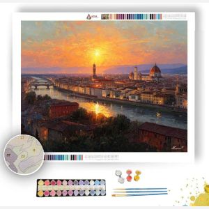 SUNSET OVER FLORENCE - Paint by Numbers Full Kit
