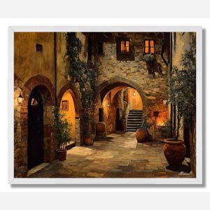 TUSCAN COURTYARD - FRAMED