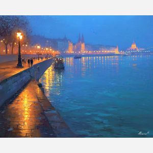 BUDAPEST NIGHT RIVER