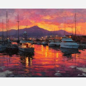 NAPLES HARBOR SUNSET