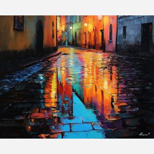 PRAGUE STREET REFLECTION