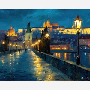 PRAGUE CASTLE LIGHTS