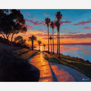 PALM ROAD SUNSET